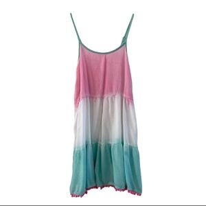 JUSTICE Tye Dye Cotton Spaghetti Strap Dress size 12